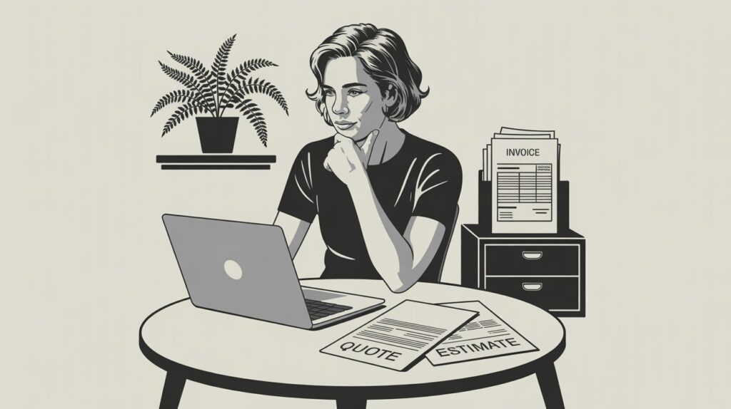 quote vs estimate vs invoice