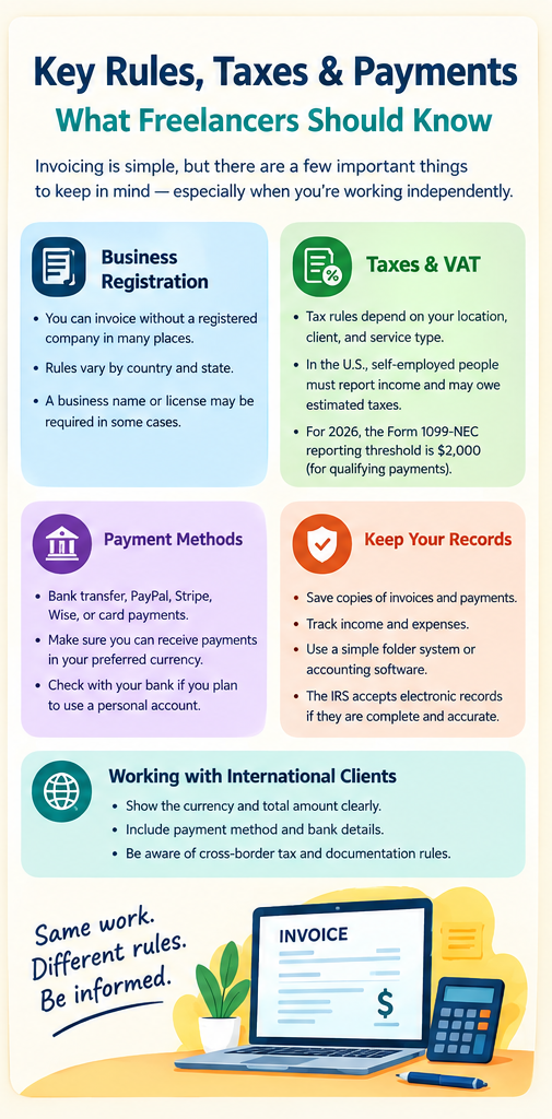 Freelance Invoice tax