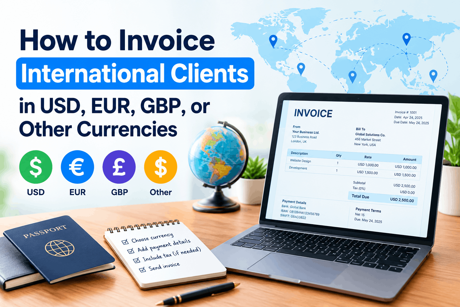 Invoice International Clients