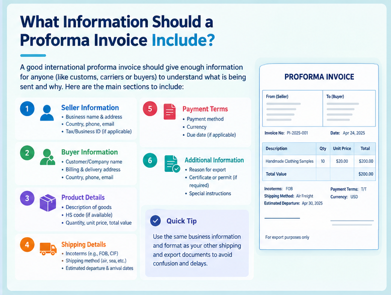 Proforma Invoice Include