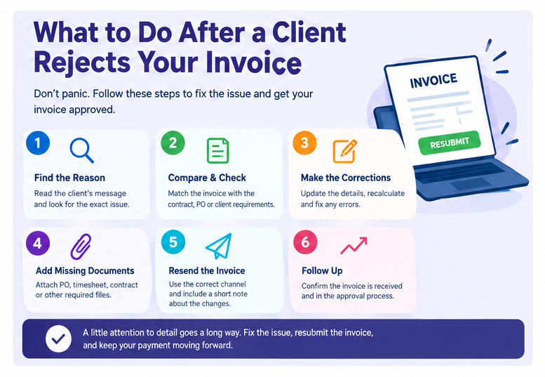 client rejects invoice