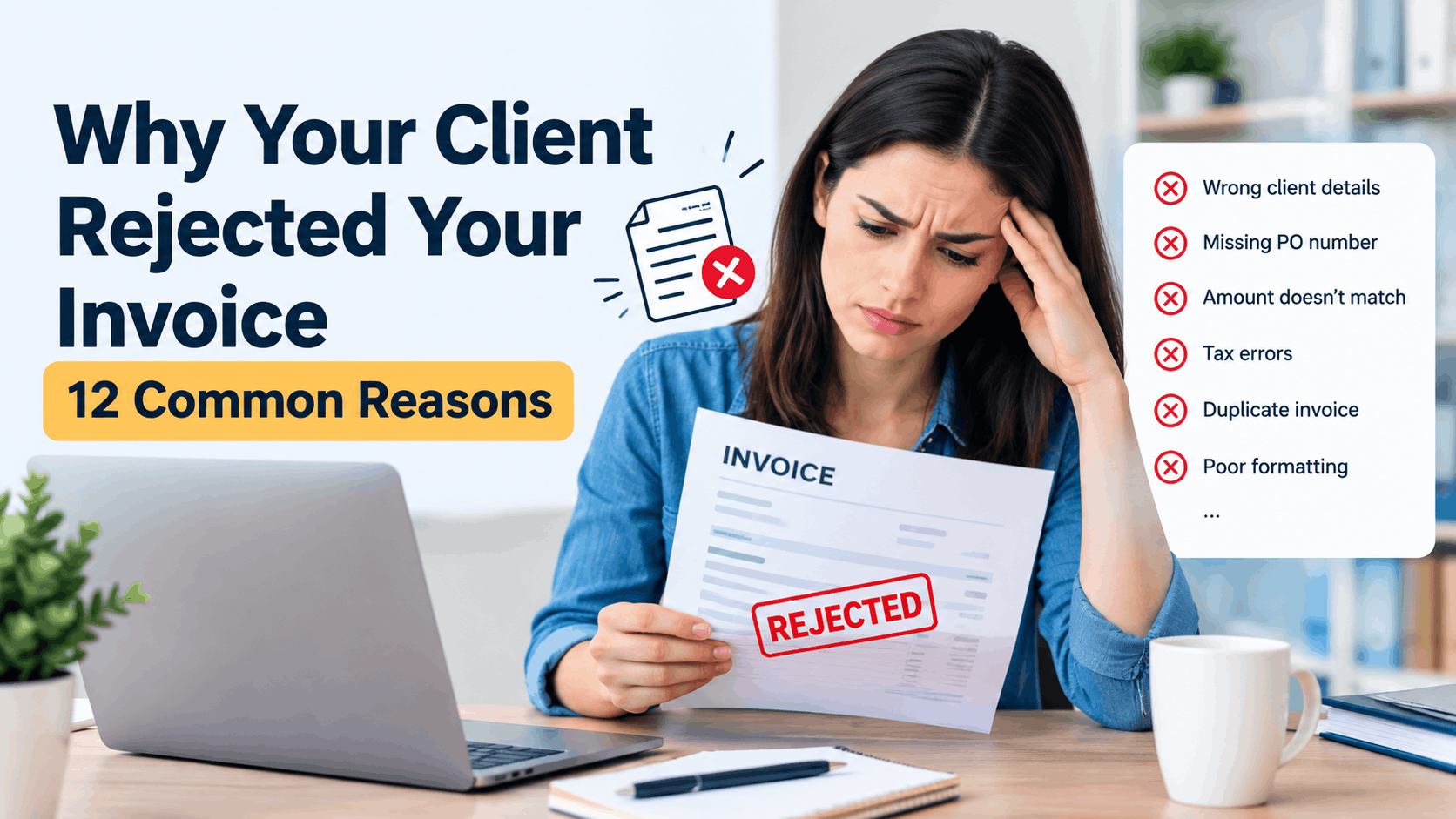 invoice rejection reasons